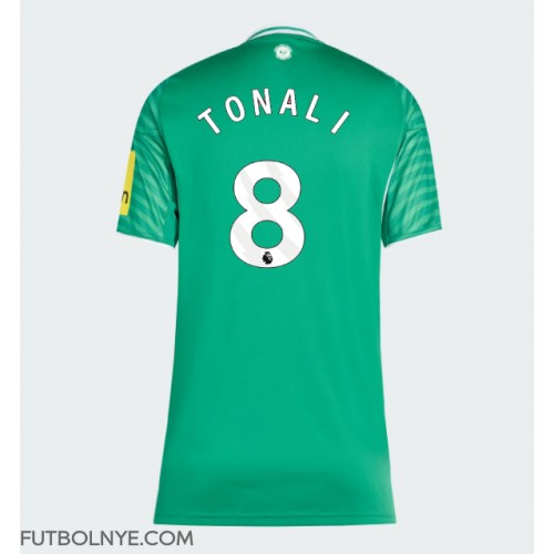 Camiseta Newcastle United Sandro Tonali #8 Visitante Equipación para mujer 2025-26 manga corta